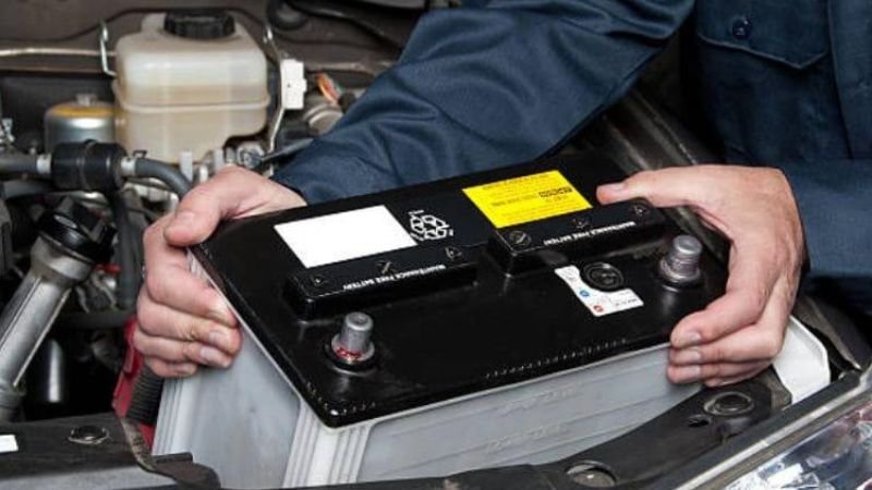 Car battery replacement new battery installation service